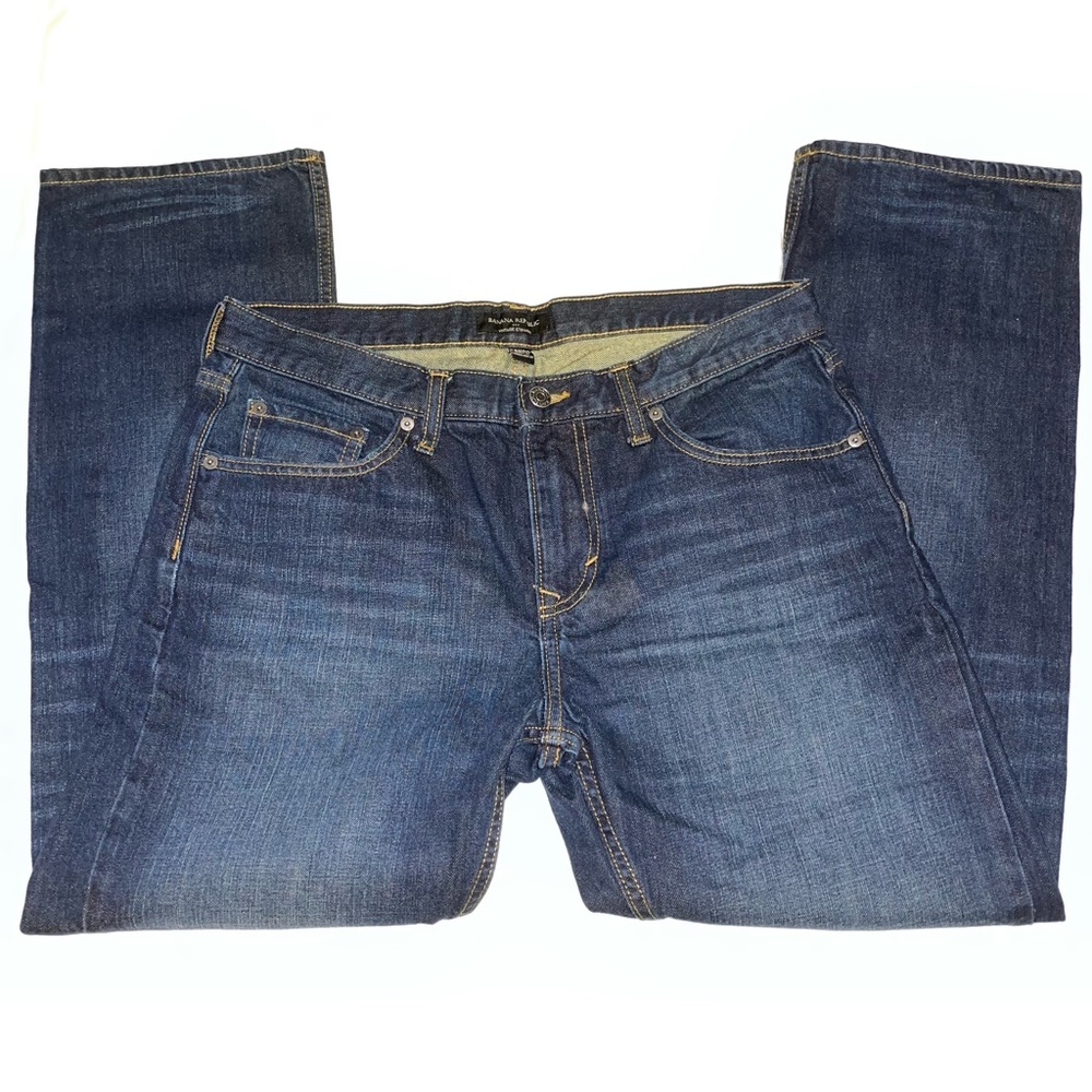 Mens Banana Republic Vintage Straight dark wash denim